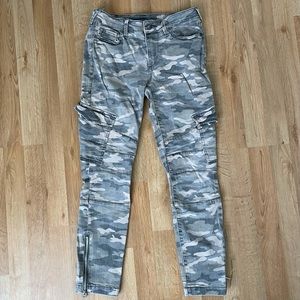 True Religion Camo Moto Pants